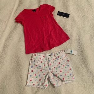 Tommy Hilfiger 2 Piece Tee and Shorts Outfit